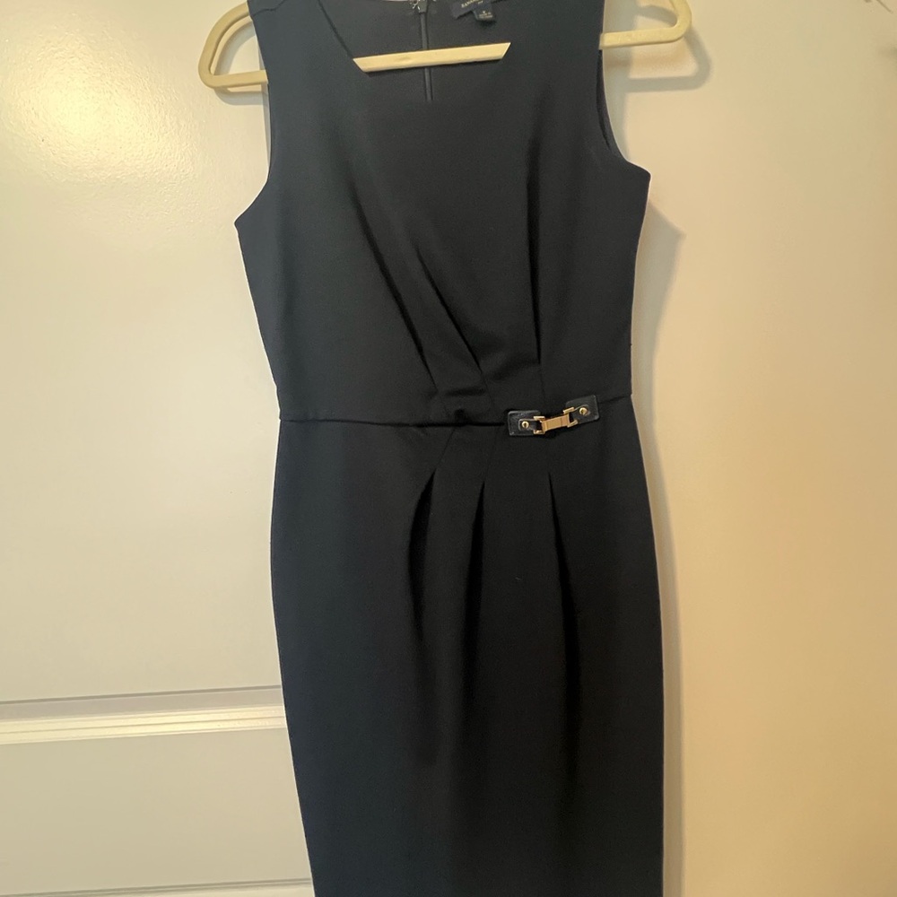 Banana Republic Black and Gold Sheath Dress